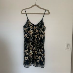 Embroidered Shift Dress from Aritzia